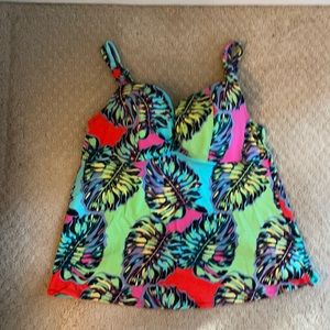 Lane Bryant Cacique 40DDD tankini swim top